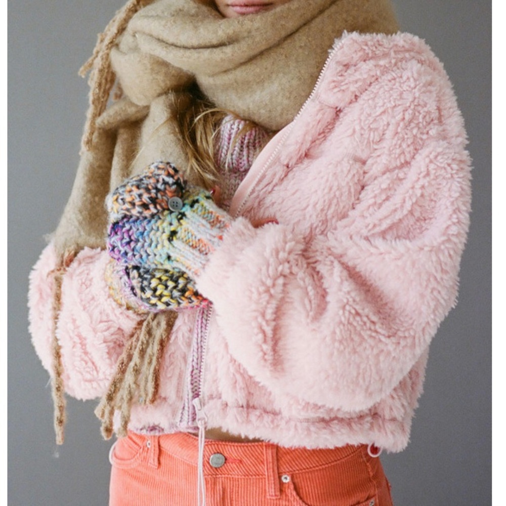 Cropped Teddy Jacket